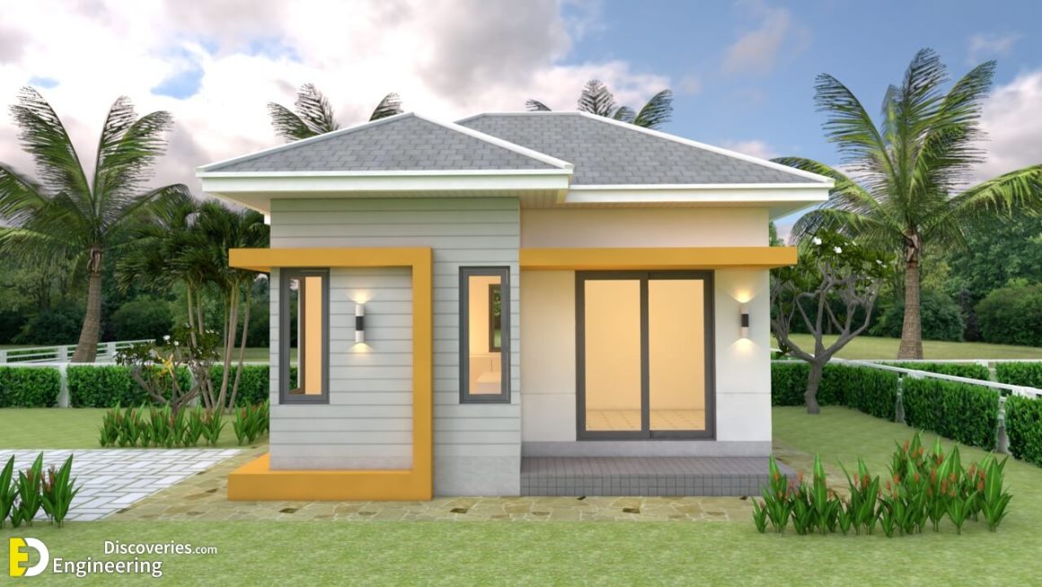 Small House Design Plans 5.5×6.5 With One Bedroom Hip Roof ...