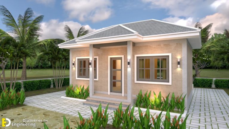 House Plans 8×5.5 With One Bedrooms Gross Hipped Roof | Engineering ...