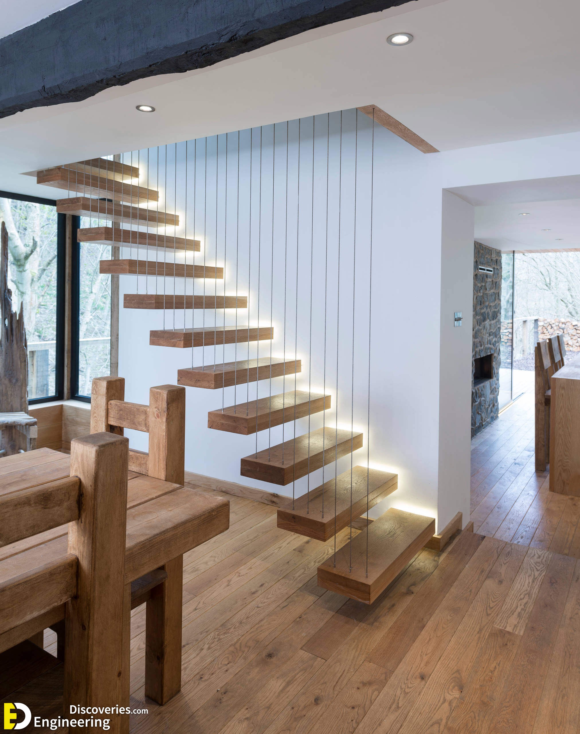 30 Cool Indoor Stair Design Ideas You Must See | Engineering Discoveries