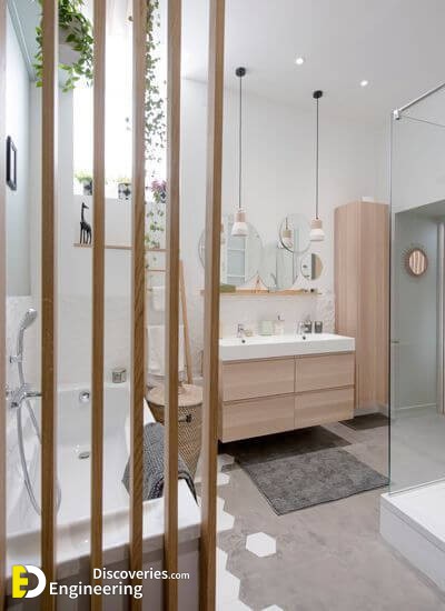 Amazing Bathroom Divider Ideas You Will Admire To see more Read it