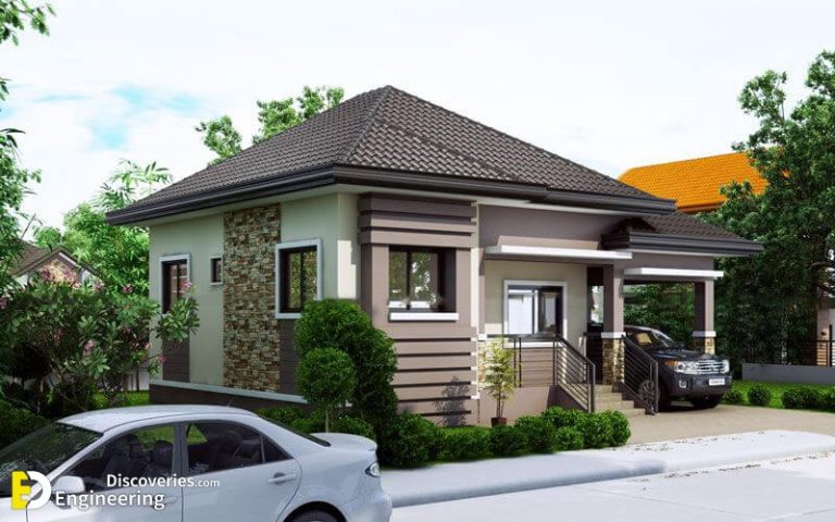 One Story Small Home Plan with One Car Garage | Engineering Discoveries