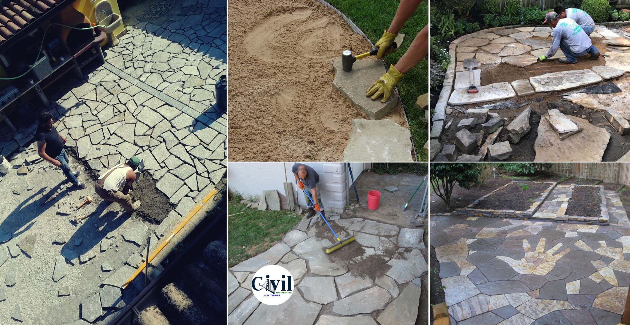 How To Install Flagstone Patio Engineering Discoveries