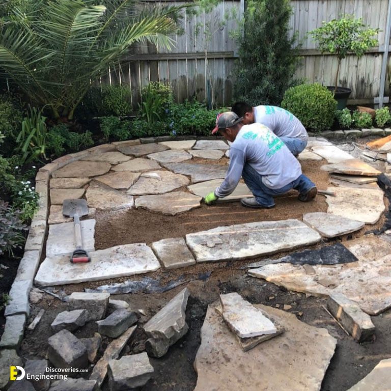 How To Install Flagstone Patio Engineering Discoveries