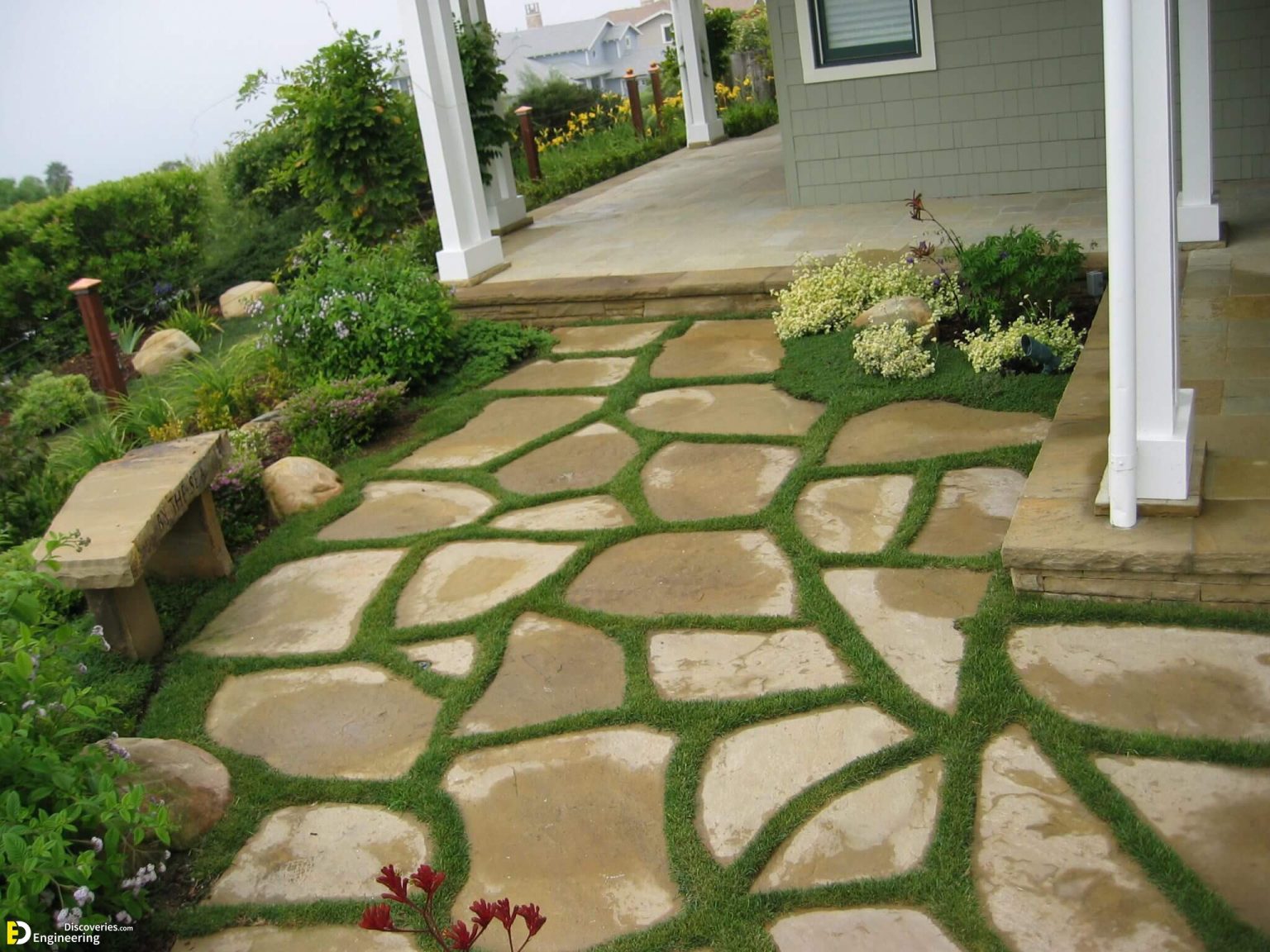 How To Install Flagstone Patio Engineering Discoveries