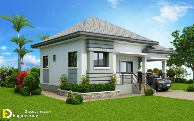 Modern Bungalow House Design With Three Bedrooms | Engineering Discoveries