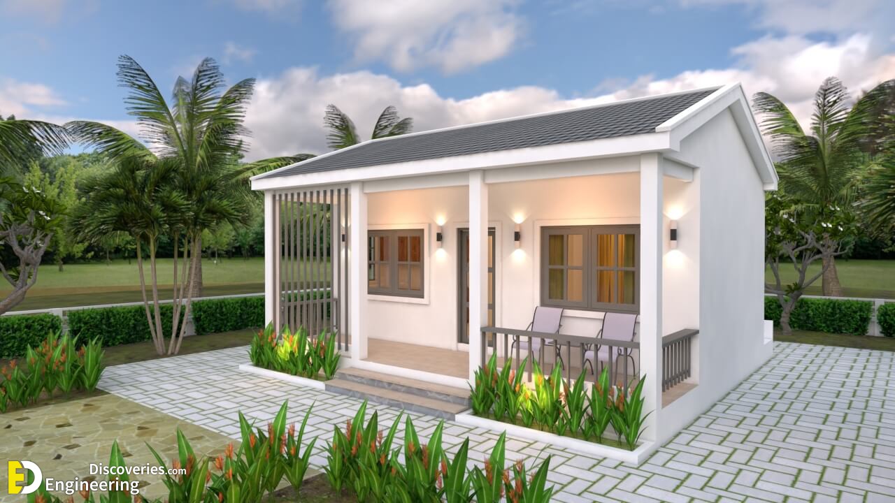 House Plans 6x6 With One Bedrooms Gable Roof House Pl - vrogue.co