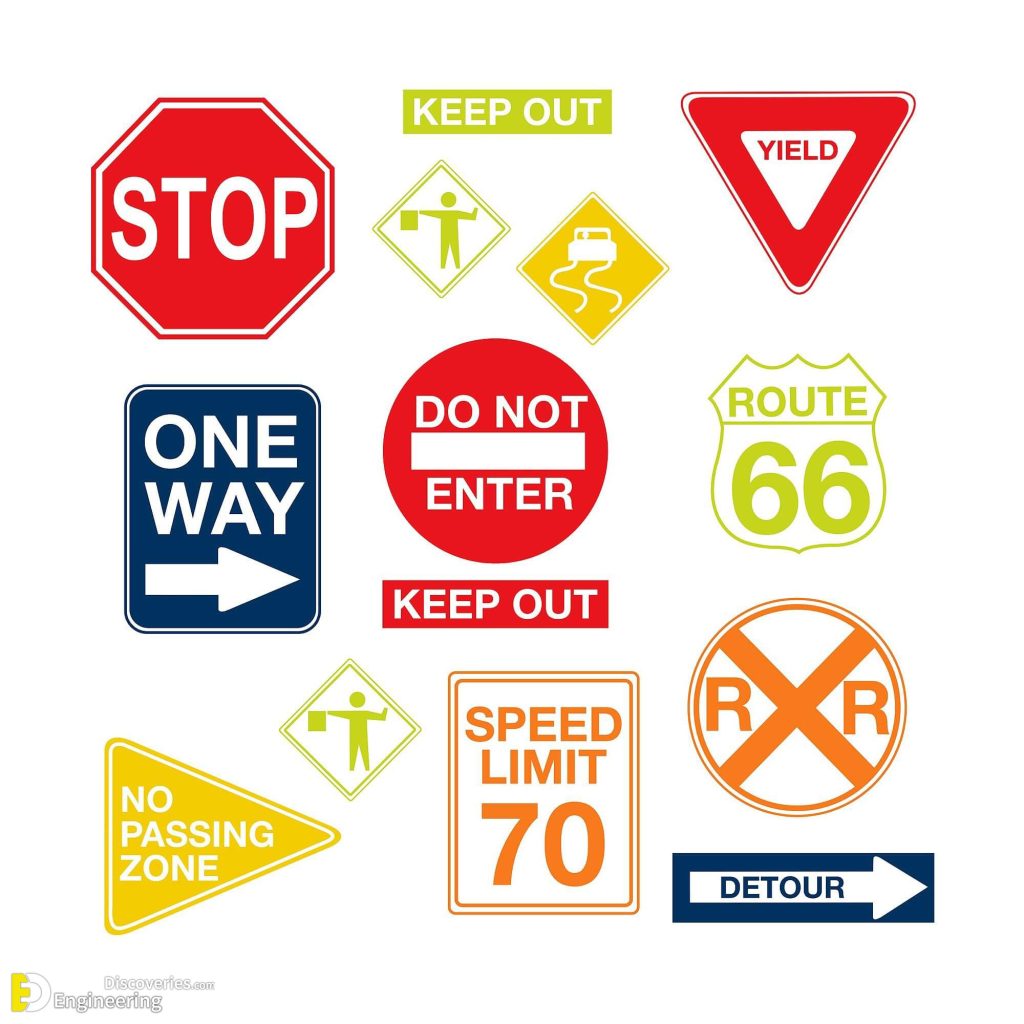 Traffic Symbol Signs And Road Safety Signs | Engineering Discoveries