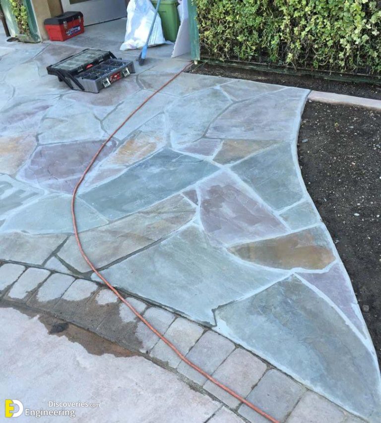 How To Install Flagstone Patio Engineering Discoveries