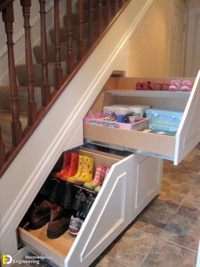 30 Clever Ideas To Utilize The Space Under The Staircase | Engineering ...