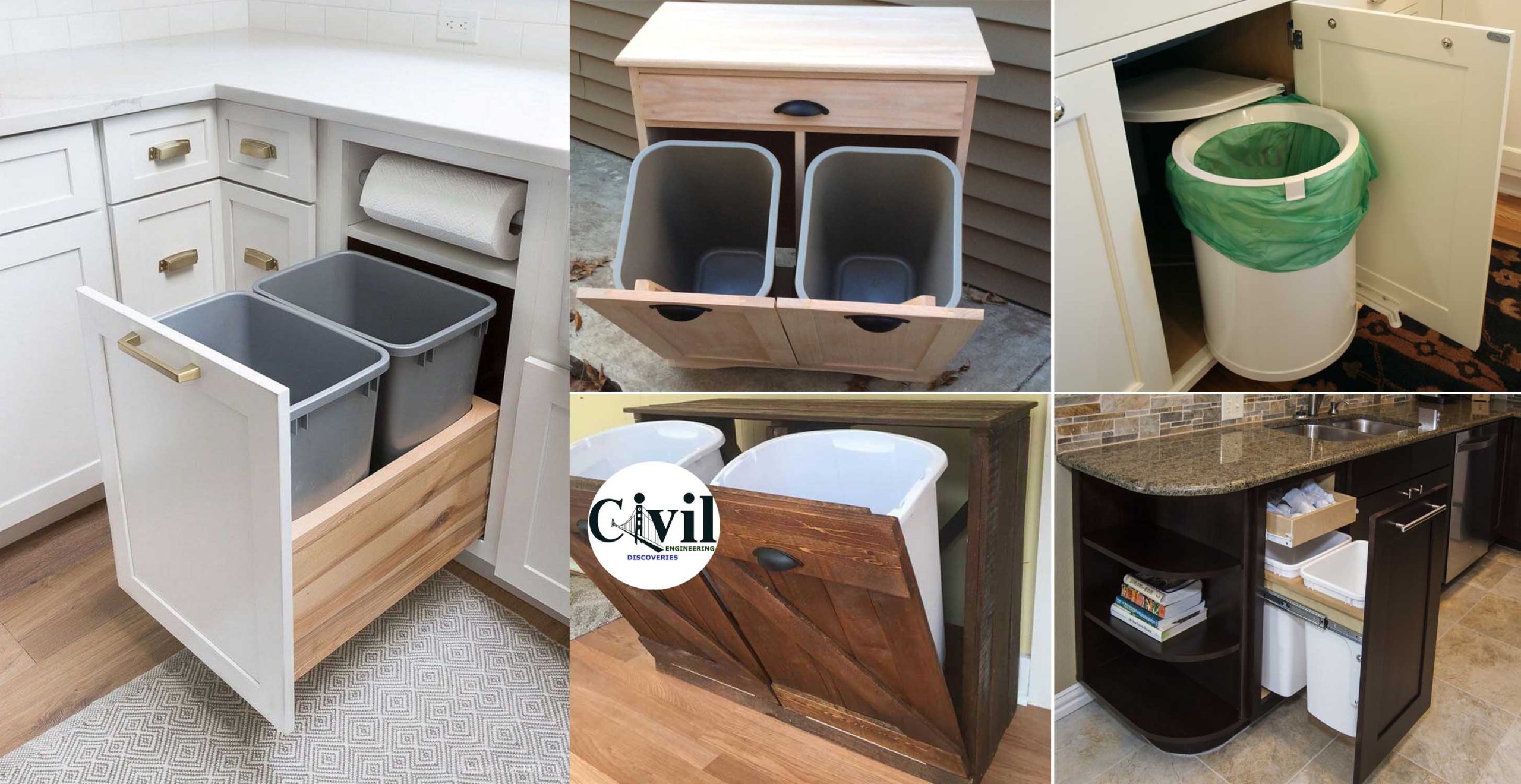 8 Ways to Hide Your Kitchen Trash Can  Diy kitchen decor, Kitchen trash  cans, Bedroom trash can