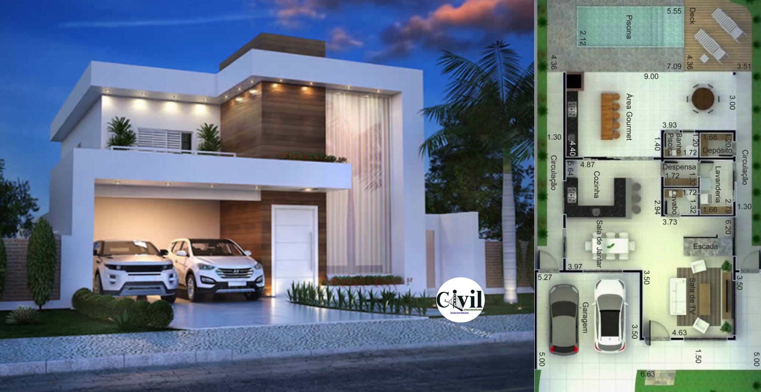 2 Storey Simple Modern House Design