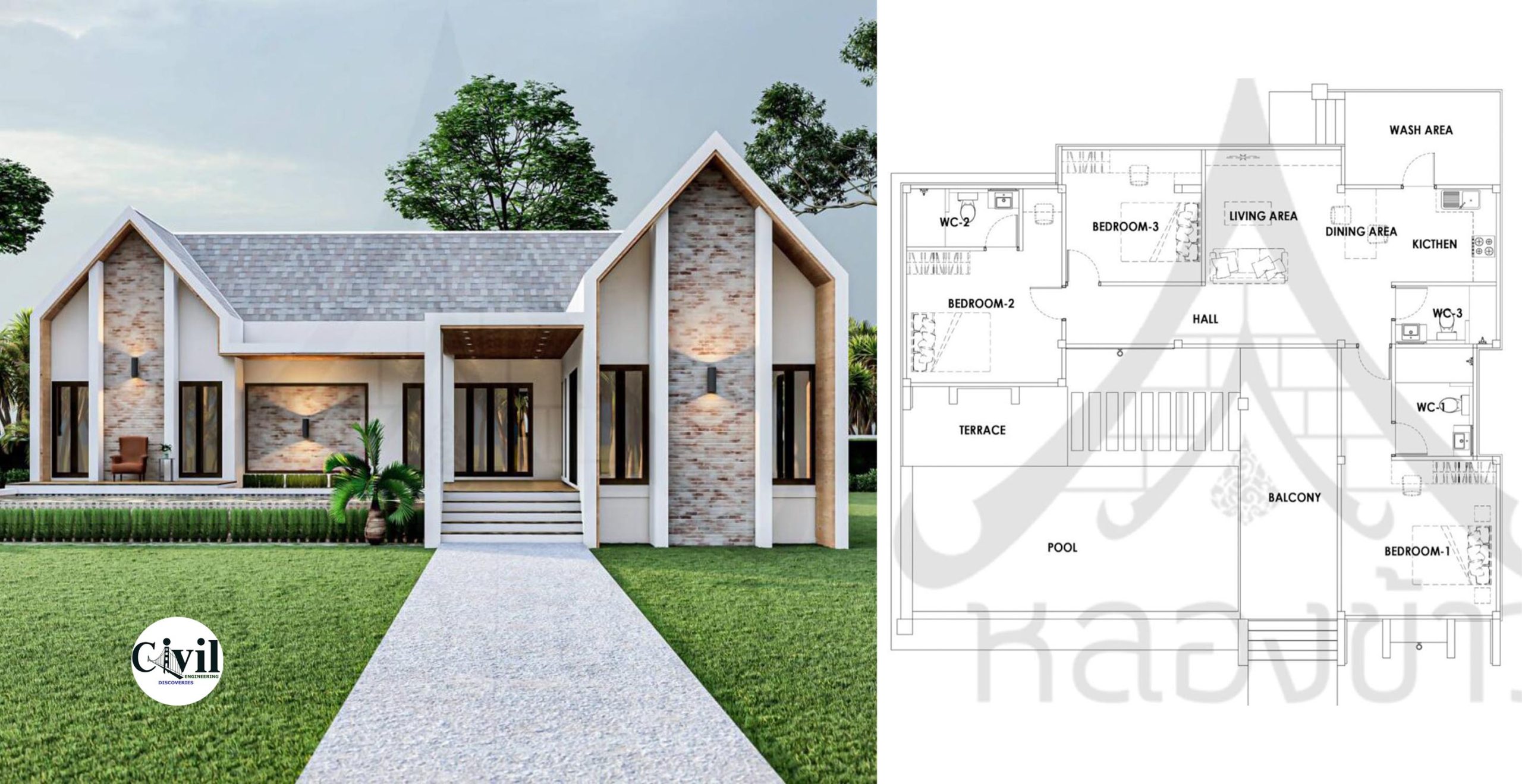 Nordic Style One Story House Plan Engineering Discoveries