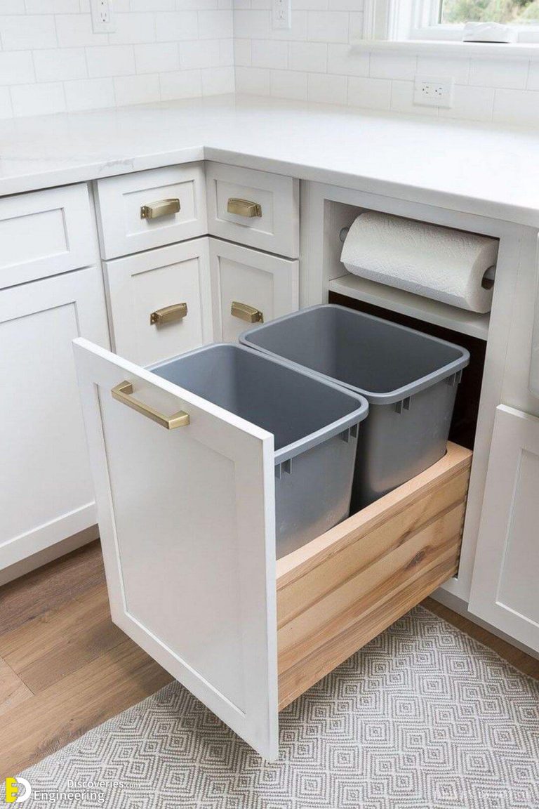 Modern Kitchen Trash Can Ideas That You Need To Check Out Engineering   Ee5fd07dc1f55fdc6cdd3d02d9b2be97 768x1152 