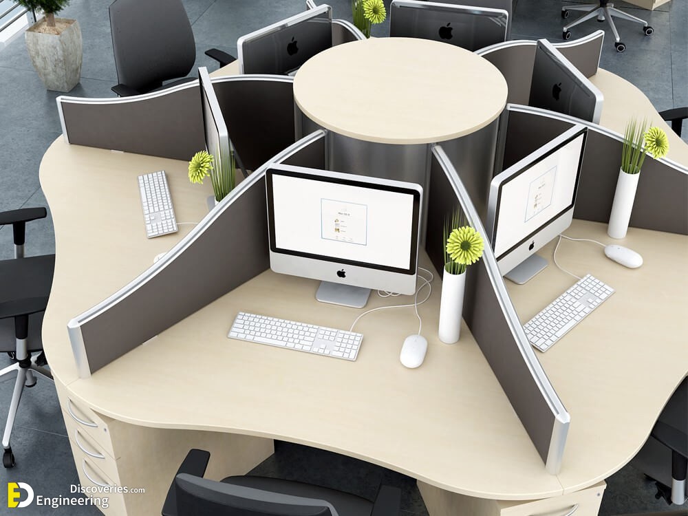 45 Creative Design Ideas For Office Partitions Engineering Discoveries   03. Call Centre 4 Port Copy 