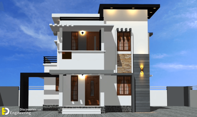 1250 Sq Ft 3BHK Contemporary Style 3BHK House And Free Plan ...