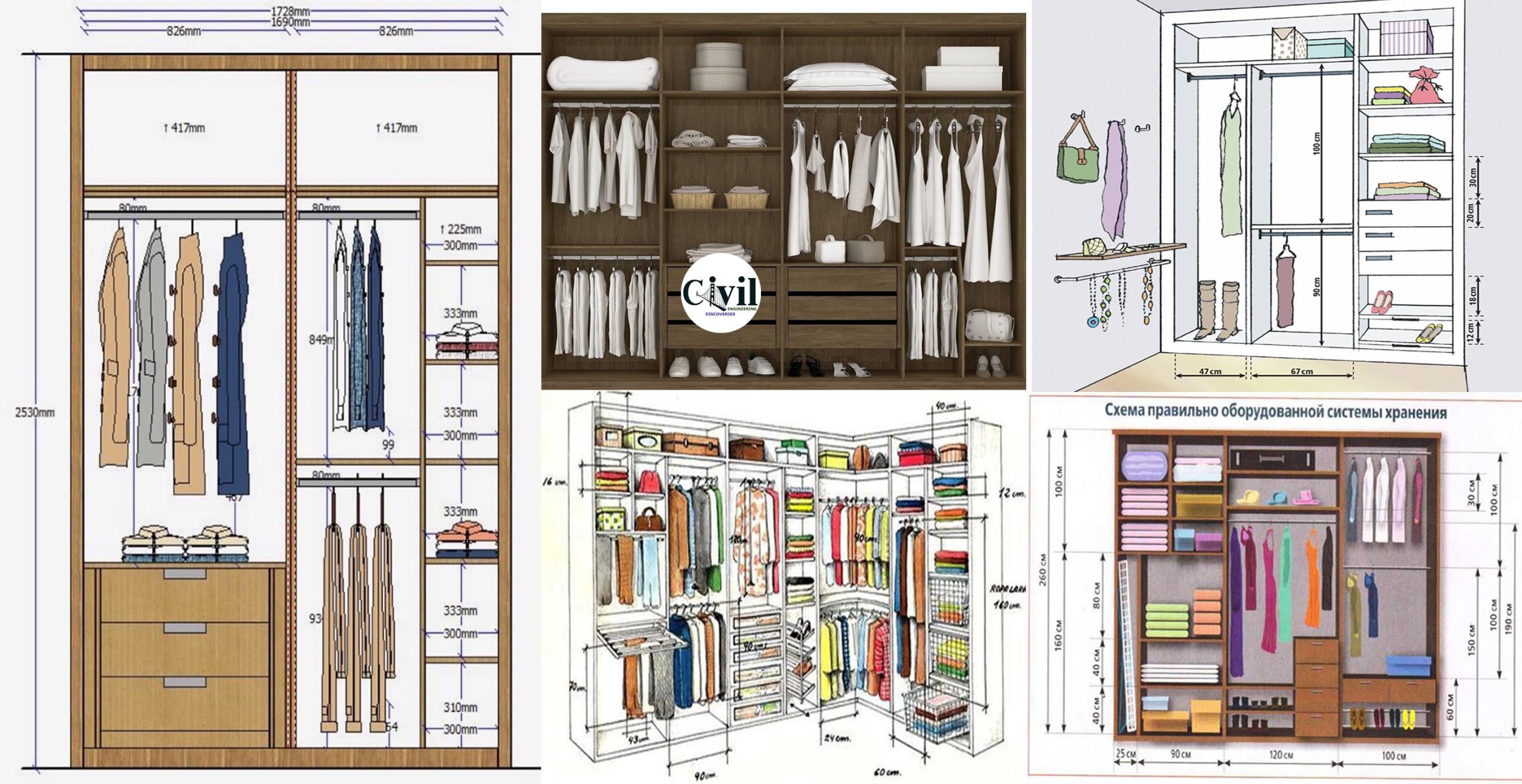 Standard Closet Dimensions In Cm Dandk Organizer