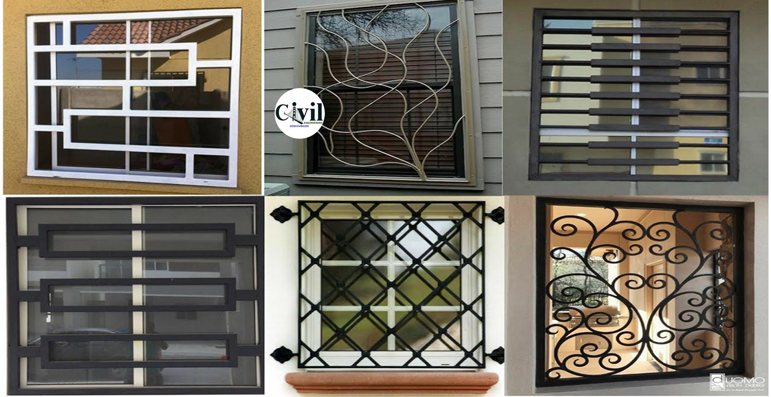 Elegant Window Grill Designs Ideas For Homes Scaled 