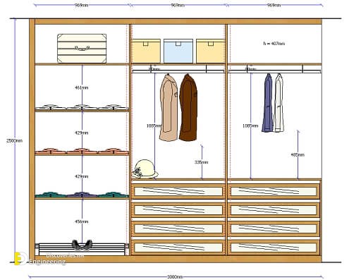 35 Standard Wardrobe Dimension Ideas - Engineering Discoveries