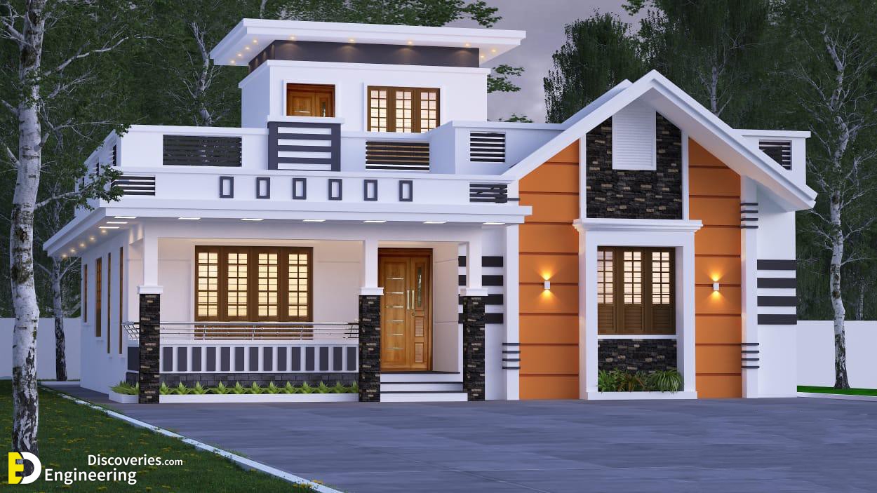 1100 Sq Ft 2bhk Modern Single Floor House And Free Plan Engineering