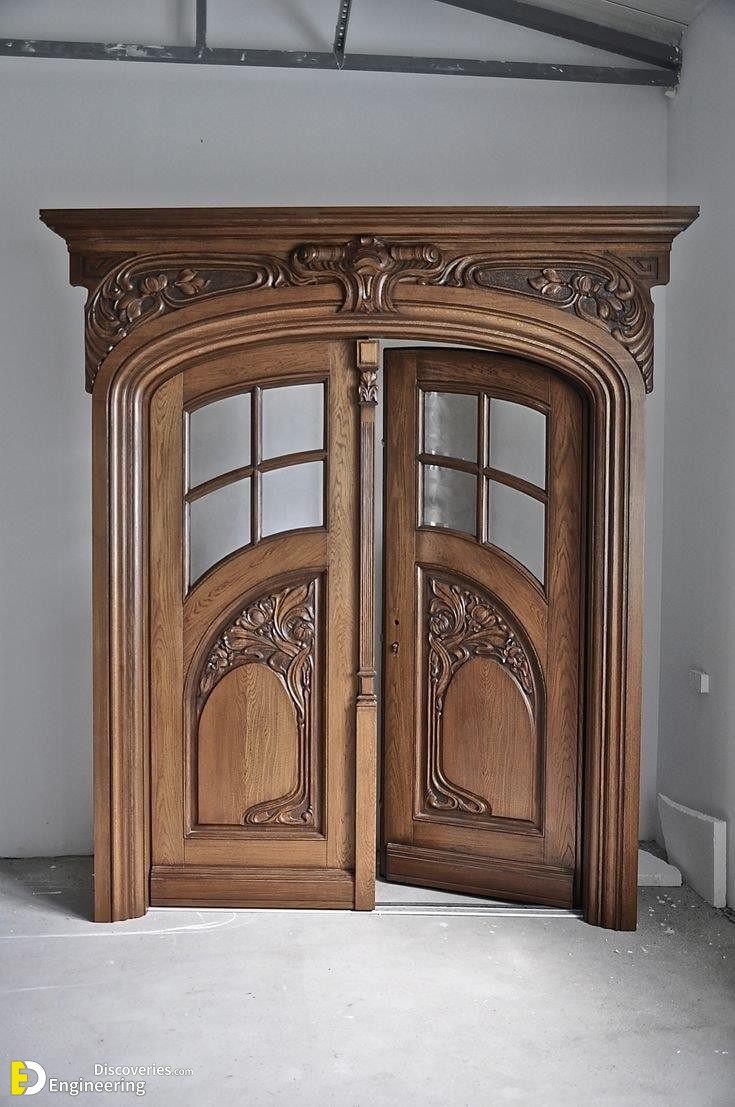 35 Modern Wooden Front Door Design Concepts | Engineering Discoveries