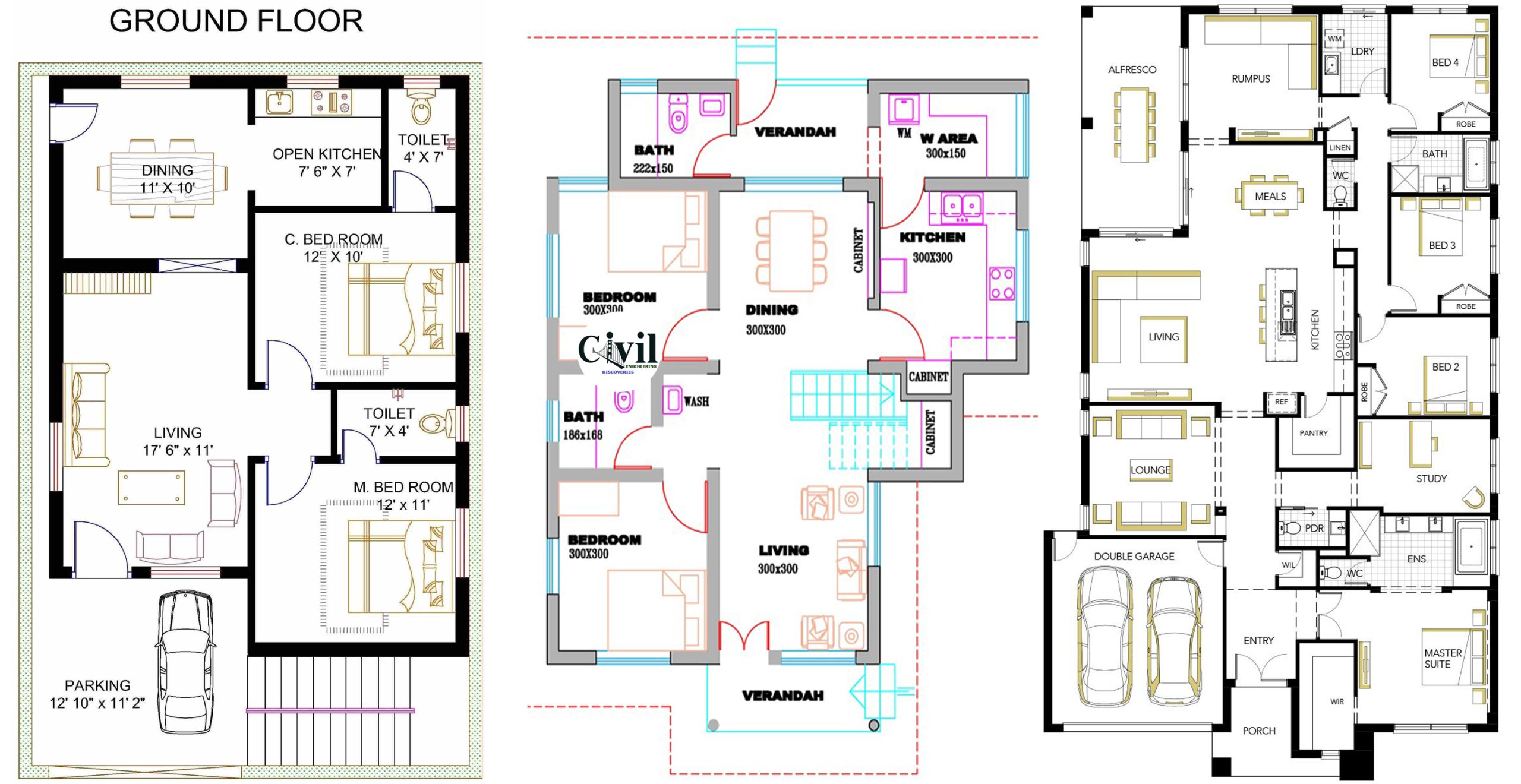 What is included in a Set of Working Drawings | Best Selling House Plans by  Mark Stewart Home Design