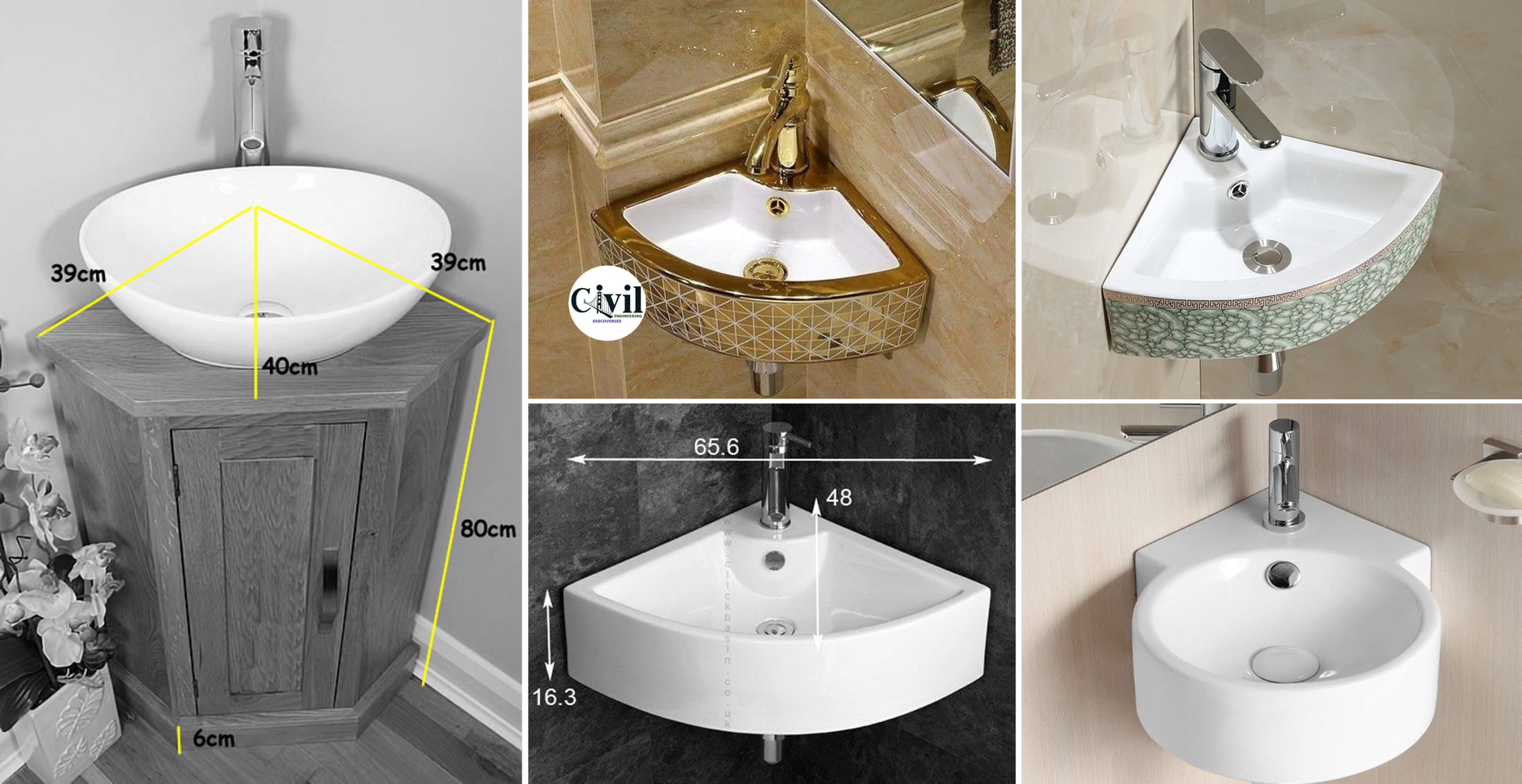 35 Amazing Corner Wash Basin Design Ideas For Small Area - Engineering ...