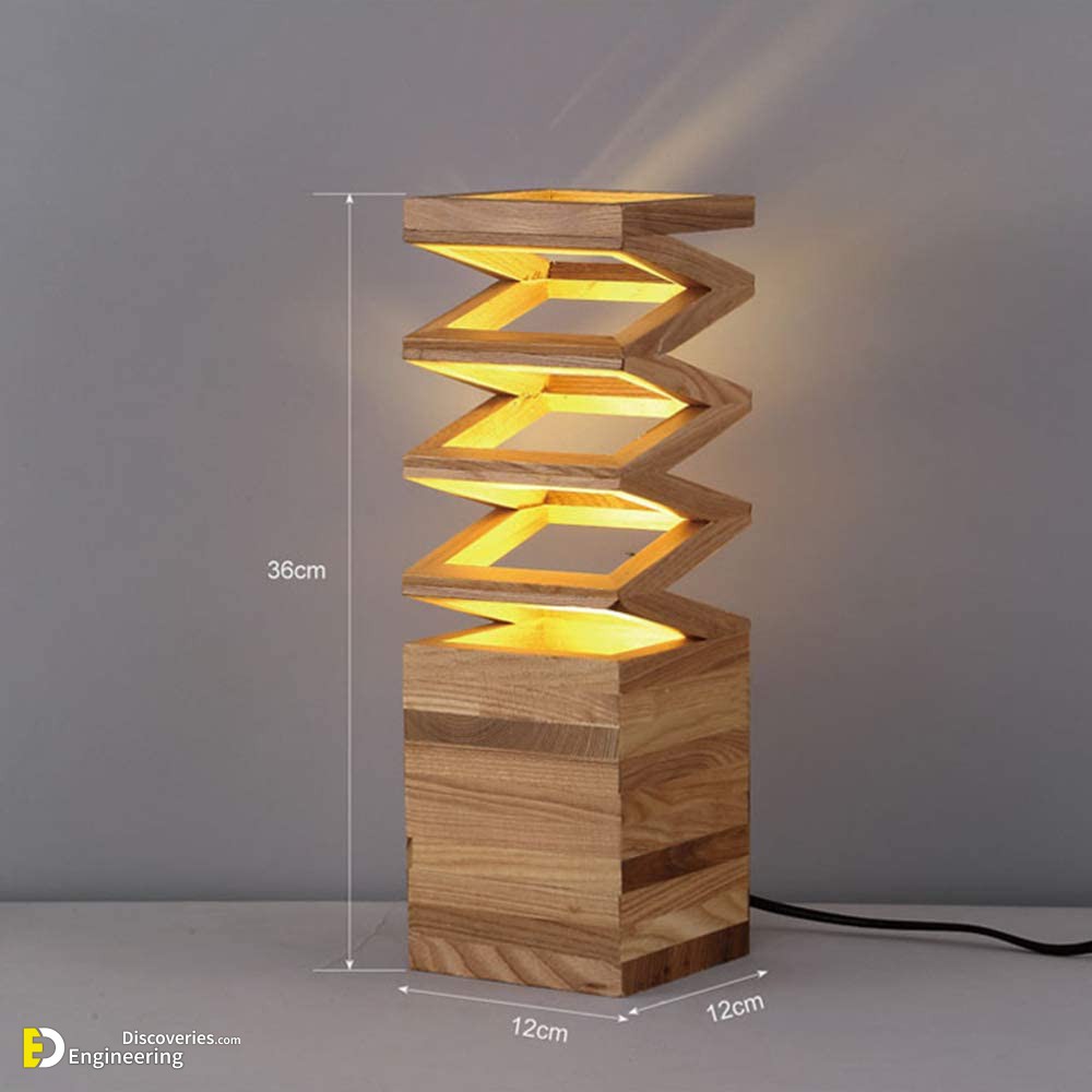 Handmade wooden lamps