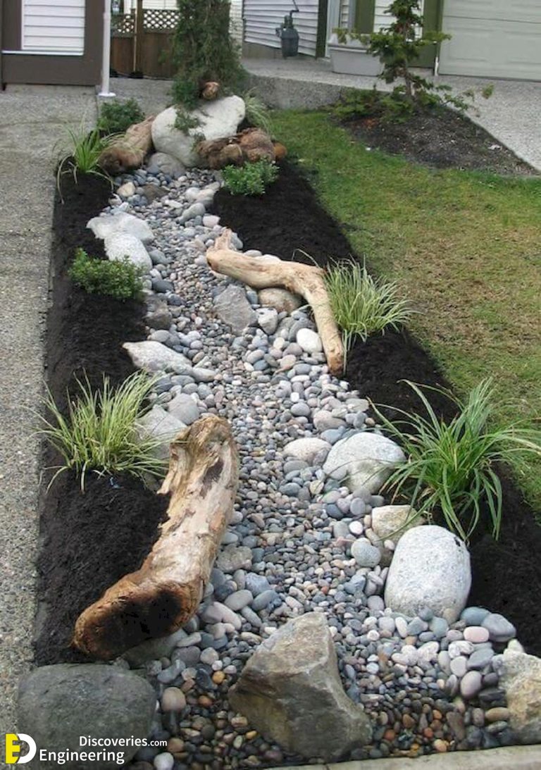 40 Beautiful River Rock Landscaping Ideas Engineering Discoveries   Genius Low Maintenance Rock Garden Design Ideas For Frontyard And Backyard 28 768x1093 