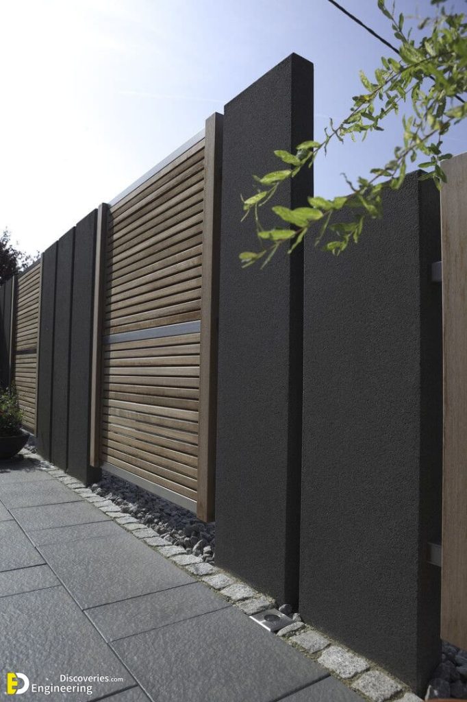 30 Modern Fence Design Ideas | Engineering Discoveries