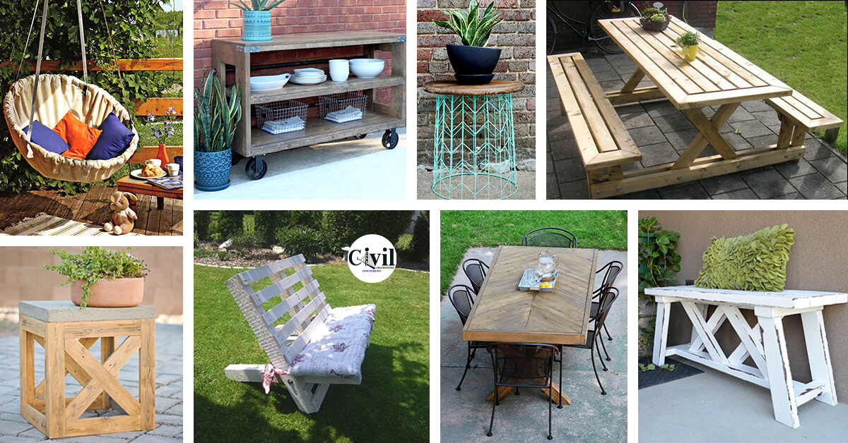 35 Brilliant Diy Backyard Furniture Ideas That Will Give Your Outdoors Character Engineering Discoveries