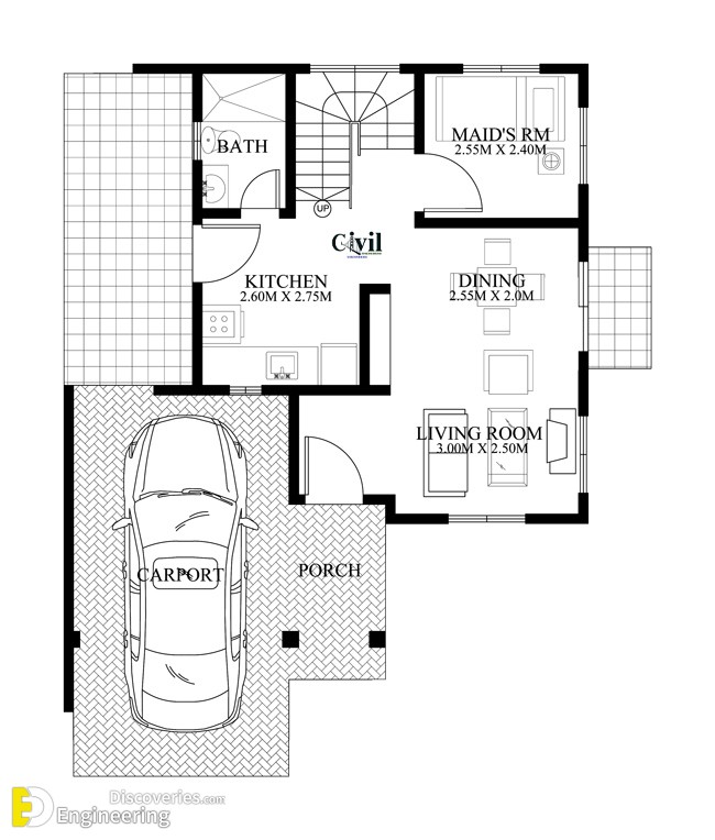 Modern Two Story House Plan With Bedrooms Engineering Discoveries