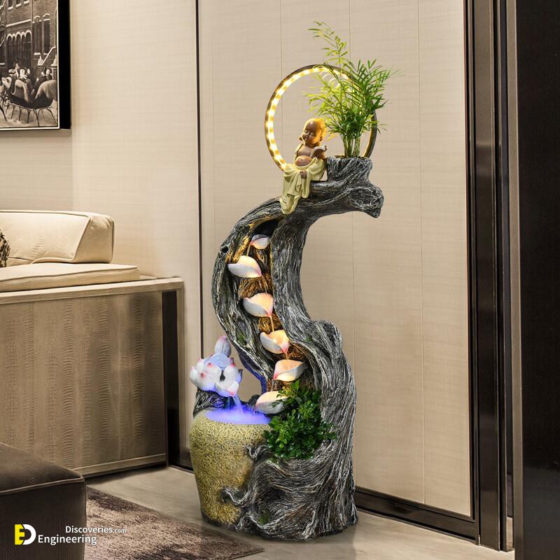 Aesthetically DIY Modern Indoor Fountain Ideas - Engineering Discoveries