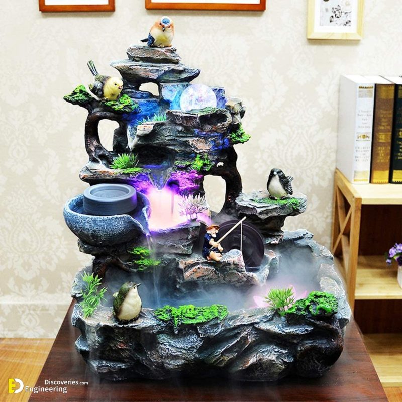 Aesthetically DIY Modern Indoor Fountain Ideas | Engineering Discoveries