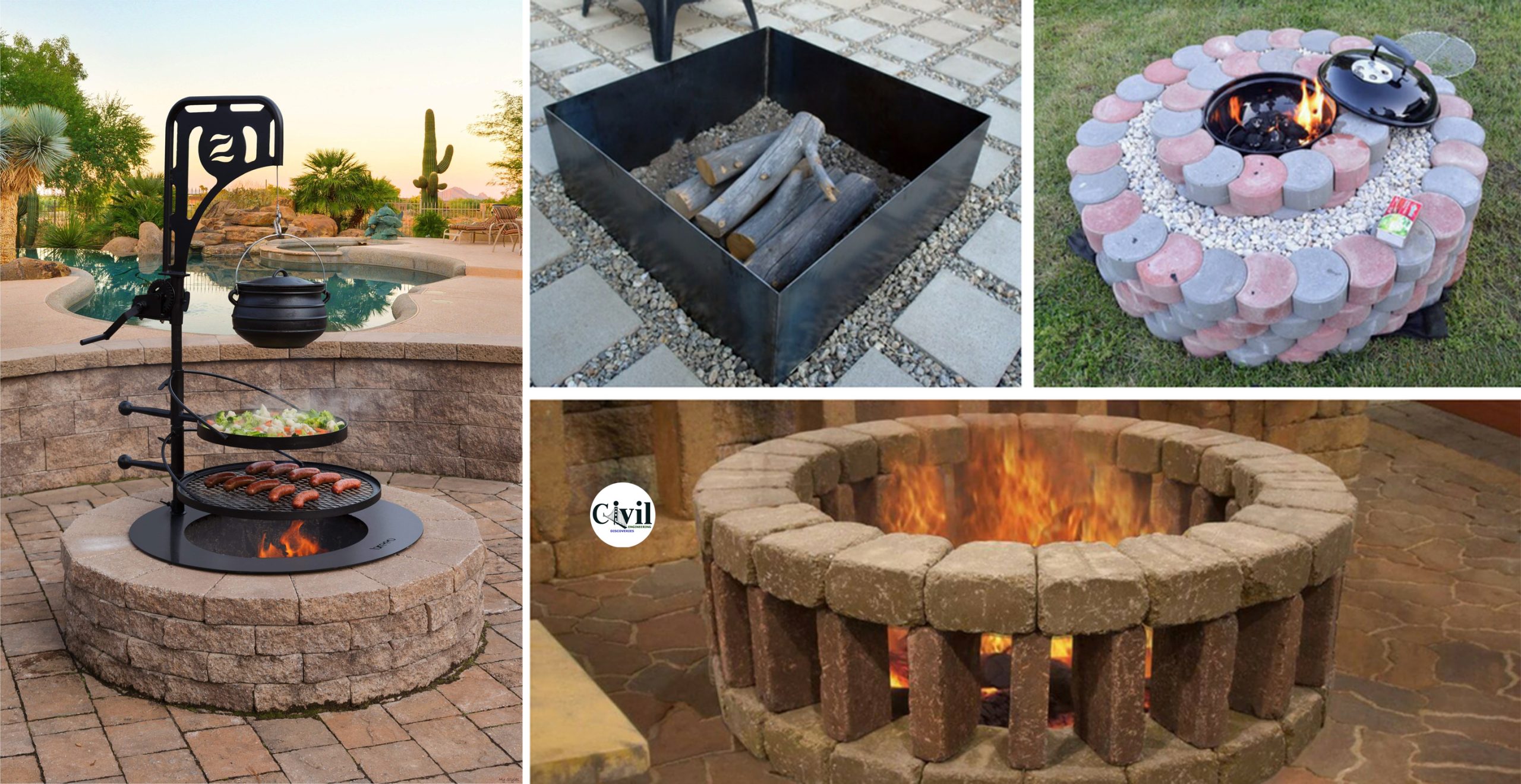 Awesome Diy Fire Pit Ideas For Your, Images Of Homemade Fire Pits