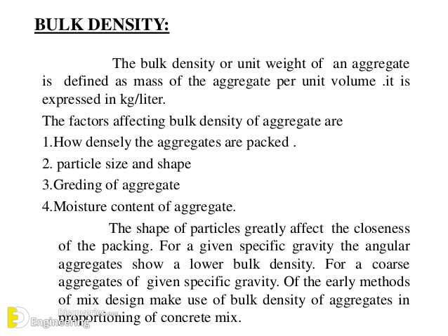 Powder Bulk Density Chart