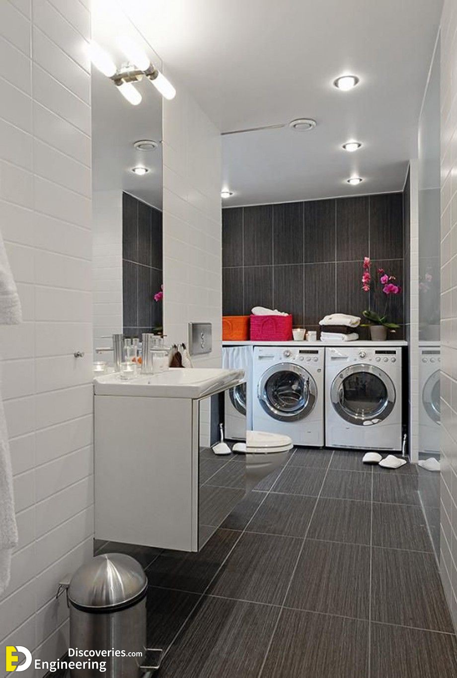 30 Smart Bathroom Design Ideas With Washing Machine To see more Read it👇