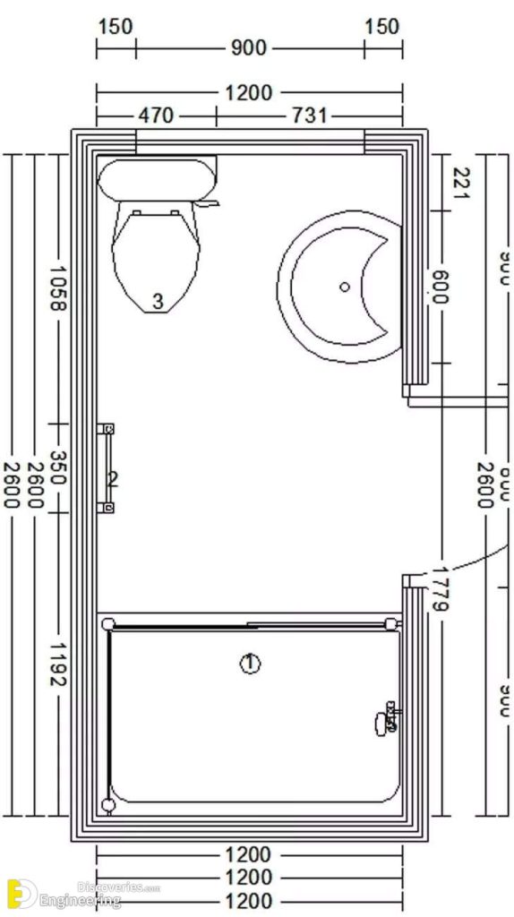 Plan Your Bathroom By The Most Suitable Dimensions Guide Engineering