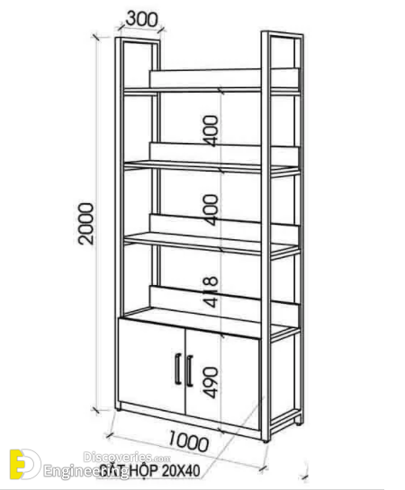 Standard Bookshelf Dimensions - Engineering Discoveries