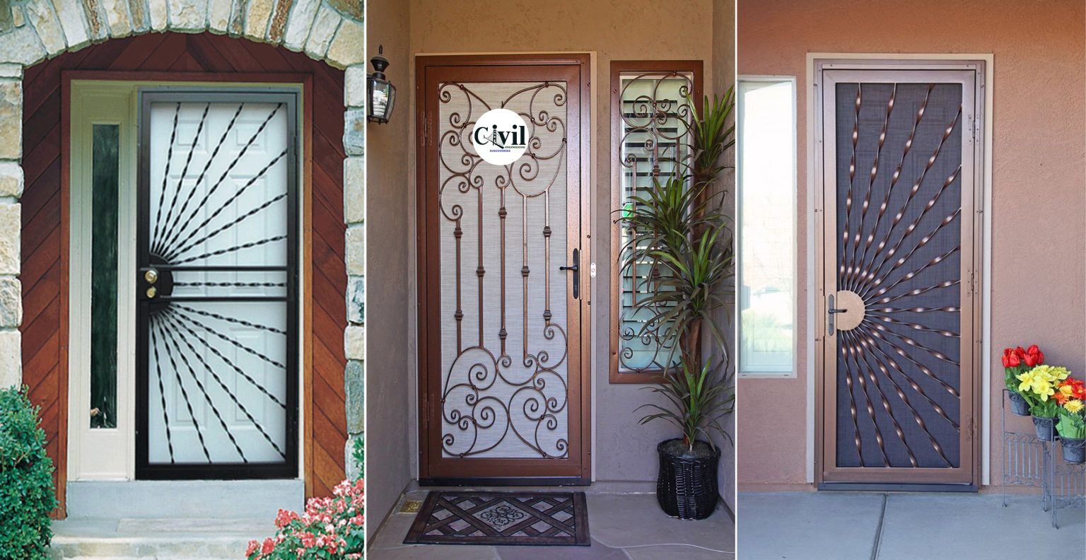Creative Safety Door Design Ideas With Grill To Secure Your home