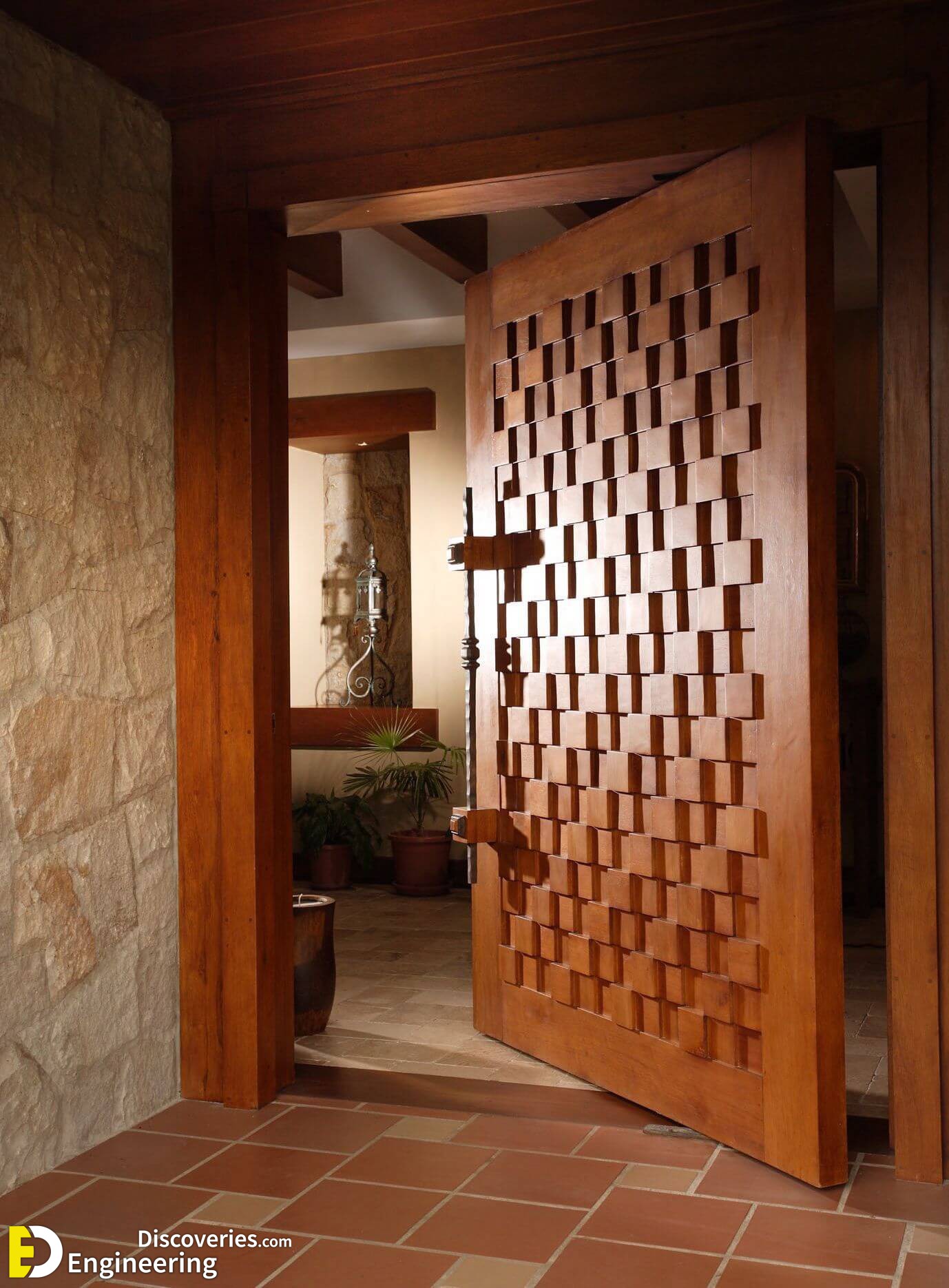 Stunning Wooden Main Door Design Ideas - Engineering Discoveries