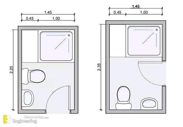 Standard Bathroom Dimensions Engineering Discoveries - Small Bathroom Plans With Dimensions