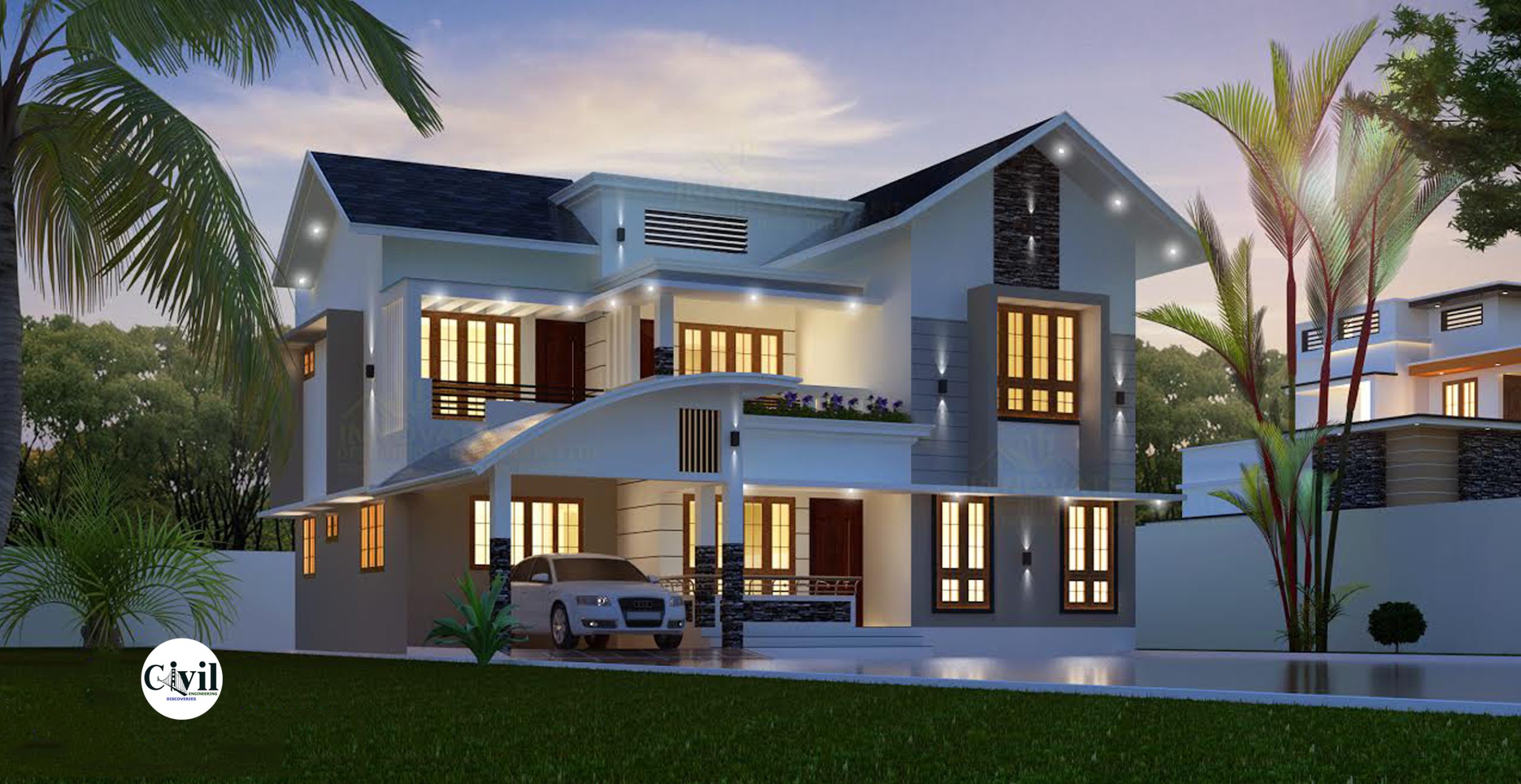 2293 Sq ft 4 Bedroom Amazing Style Double Floor House And Free Plan Engineering Discoveries