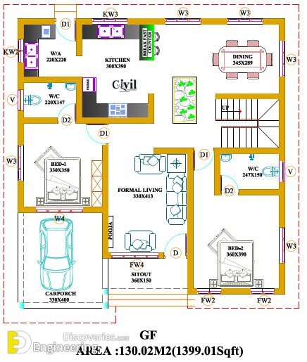 2293 Sq.ft 4-Bedroom Amazing Style Double Floor House And Free Plan ...