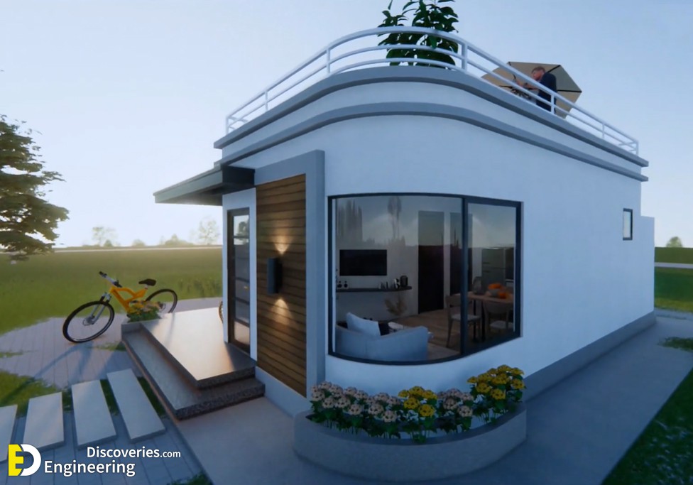 Modern Small House Design 6 X 7 M (42Sqm) With 2 Bedroom - Engineering ...