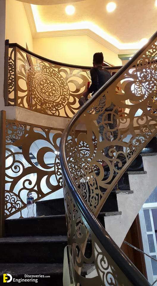 Top 45 Modern Cnc Stair Railing Design Ideas Engineering Discoveries 1363