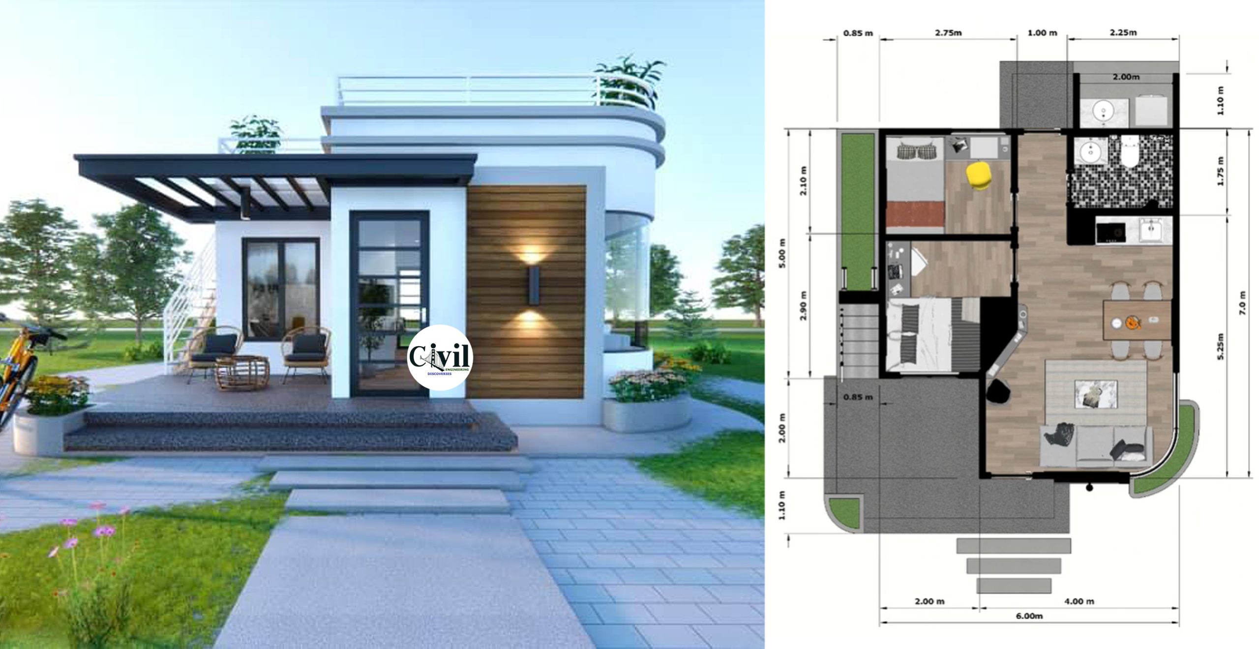 Small House Design 6 X 7 M 42sqm
