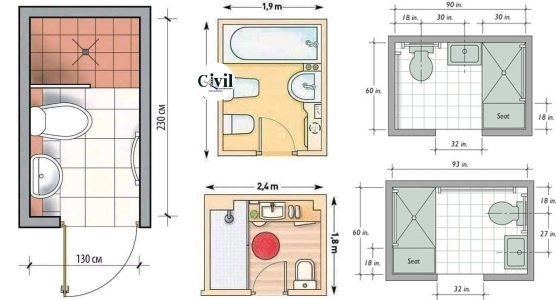 Standard Room Size With Bathroom