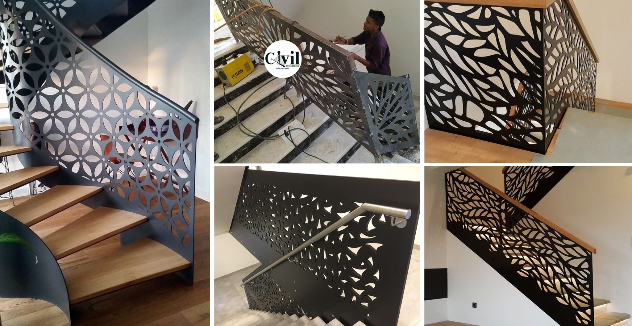 Top 45 Modern CNC Stair Railing Design Ideas Engineering Discoveries