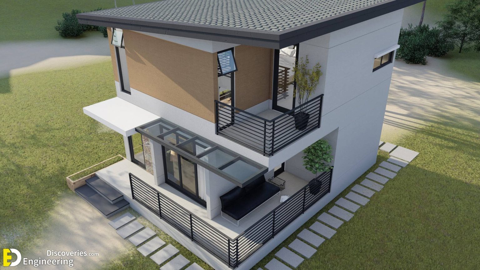 Loft House Plans 6.3m x 7.5m With 2 Bedroom | Engineering Discoveries