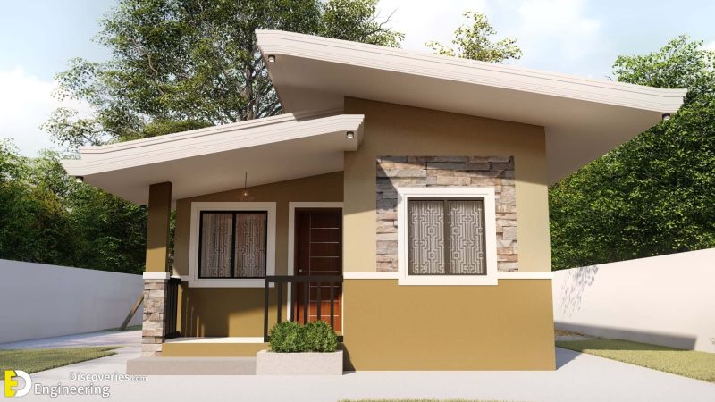 47 Sq.m Bungalow House Design With 2 Bedroom | Engineering Discoveries